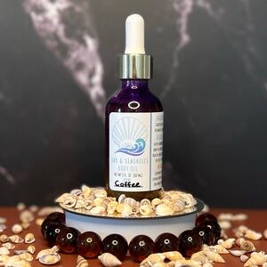 Hand Crafted “Coffee” Scented Body Oil by Sky & Seashells Skincare 2 OZ